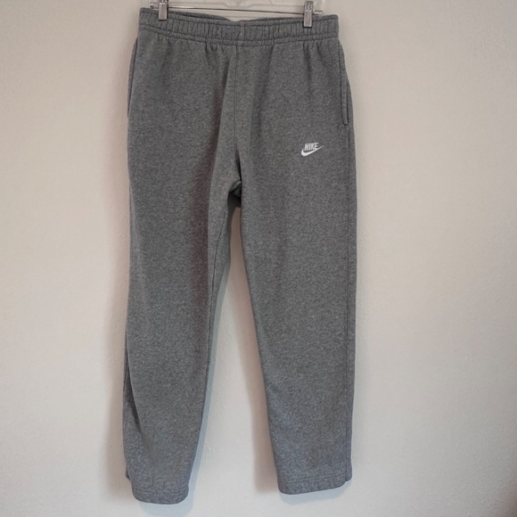 Nike Men's Sportswear Club Fleece Sweatpants, Dark Grey Heather, Size Large - Picture 1 of 9
